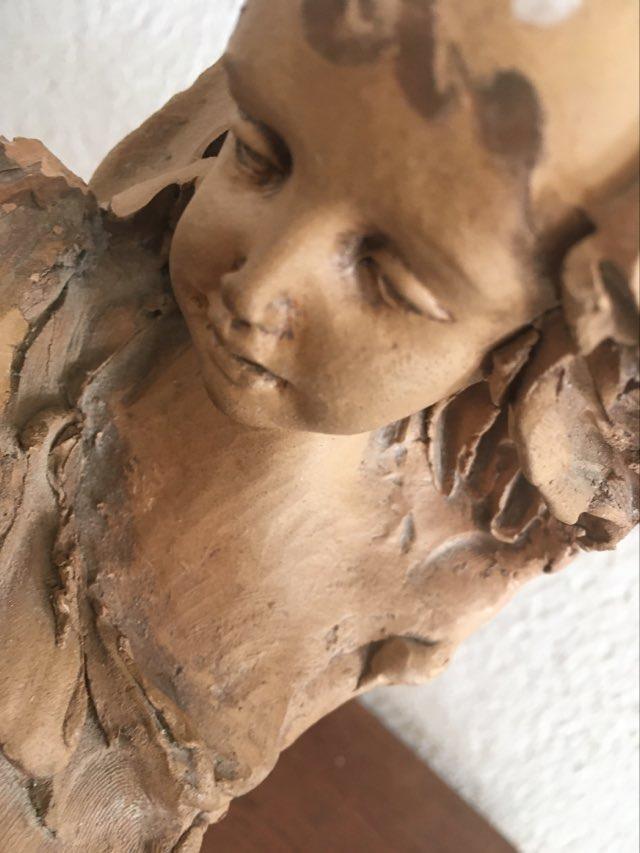 Terracotta statue by Nico Venzo