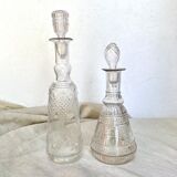 Carafes anciennes en verre