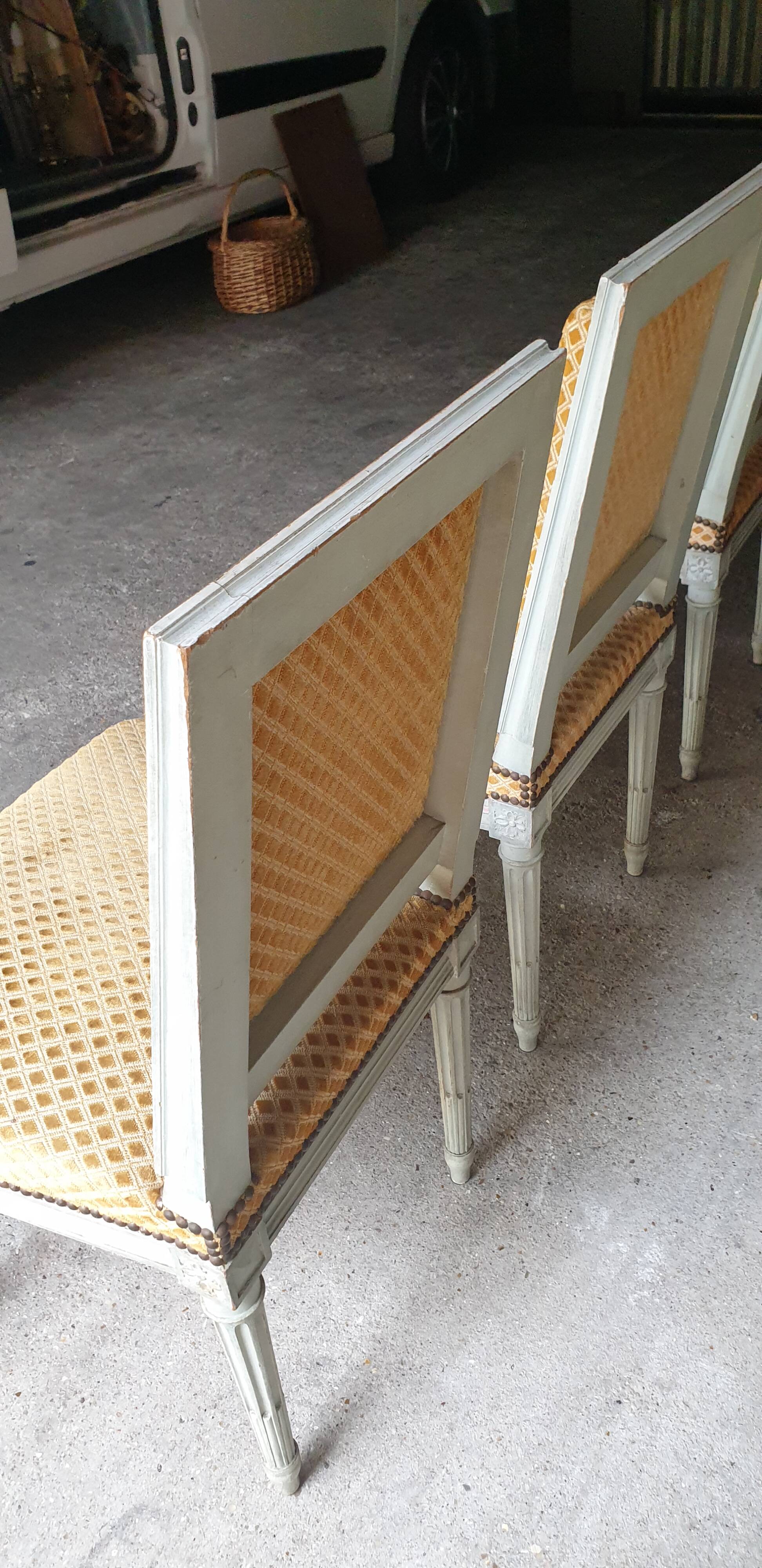 4 Louis xvi chairs, Trianon model