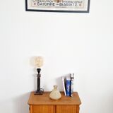 Low sideboard 2 doors art deco oak