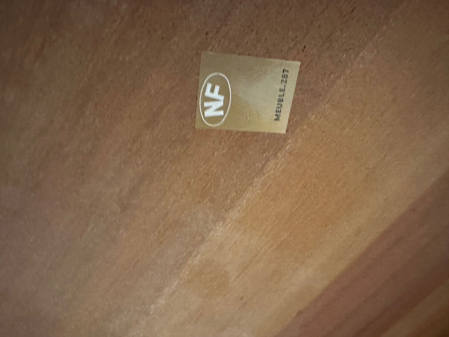 Solid elm dining table - Vintage - 1980