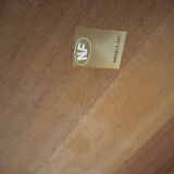 Solid elm dining table - Vintage - 1980