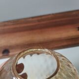 Globe de lampe en verre ambré vintage baladeuse supension