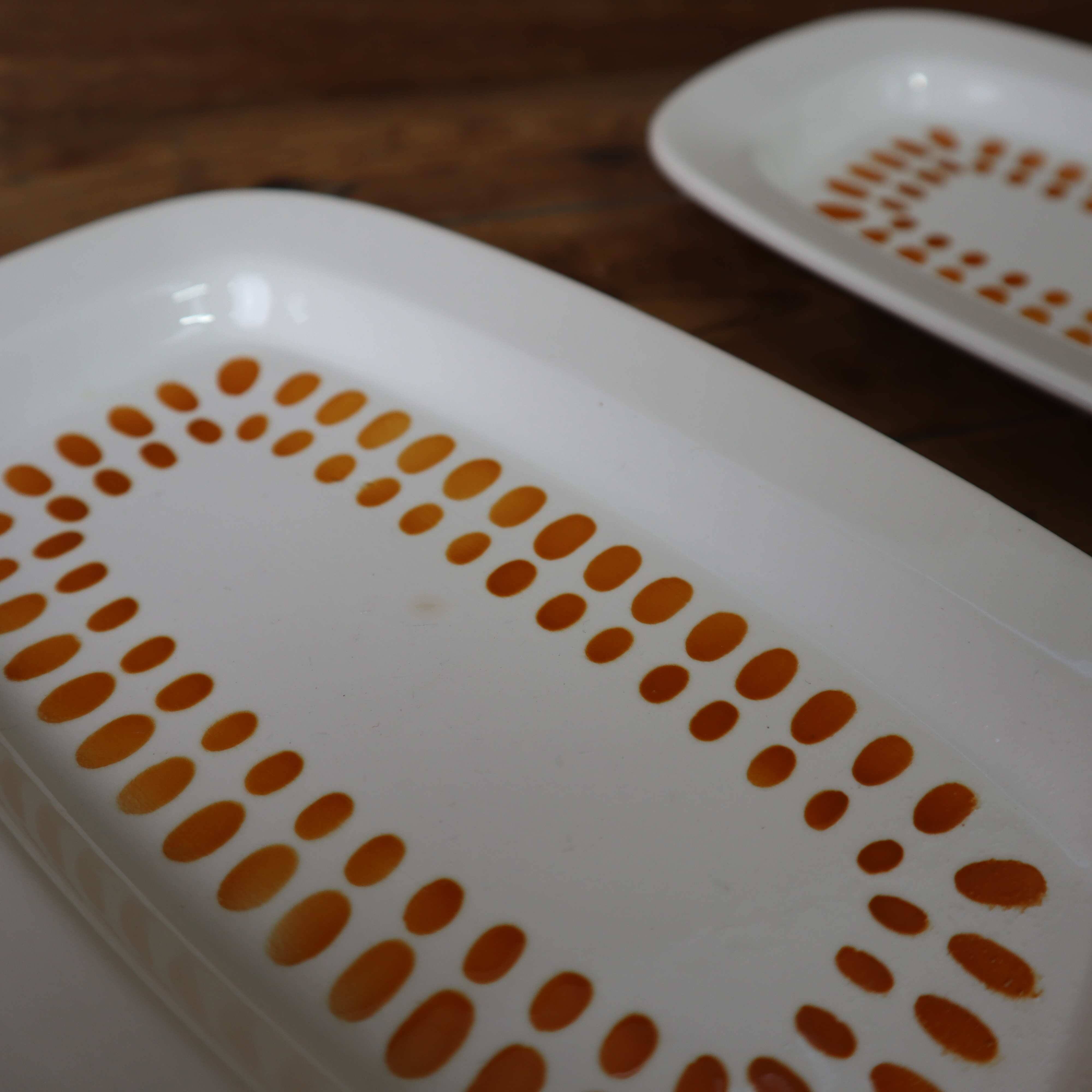 2 old Digoin Sarreguemines Capri model dishes