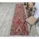 Vintage Natural Turkish Hand-Knotted Pink Runner 80x360