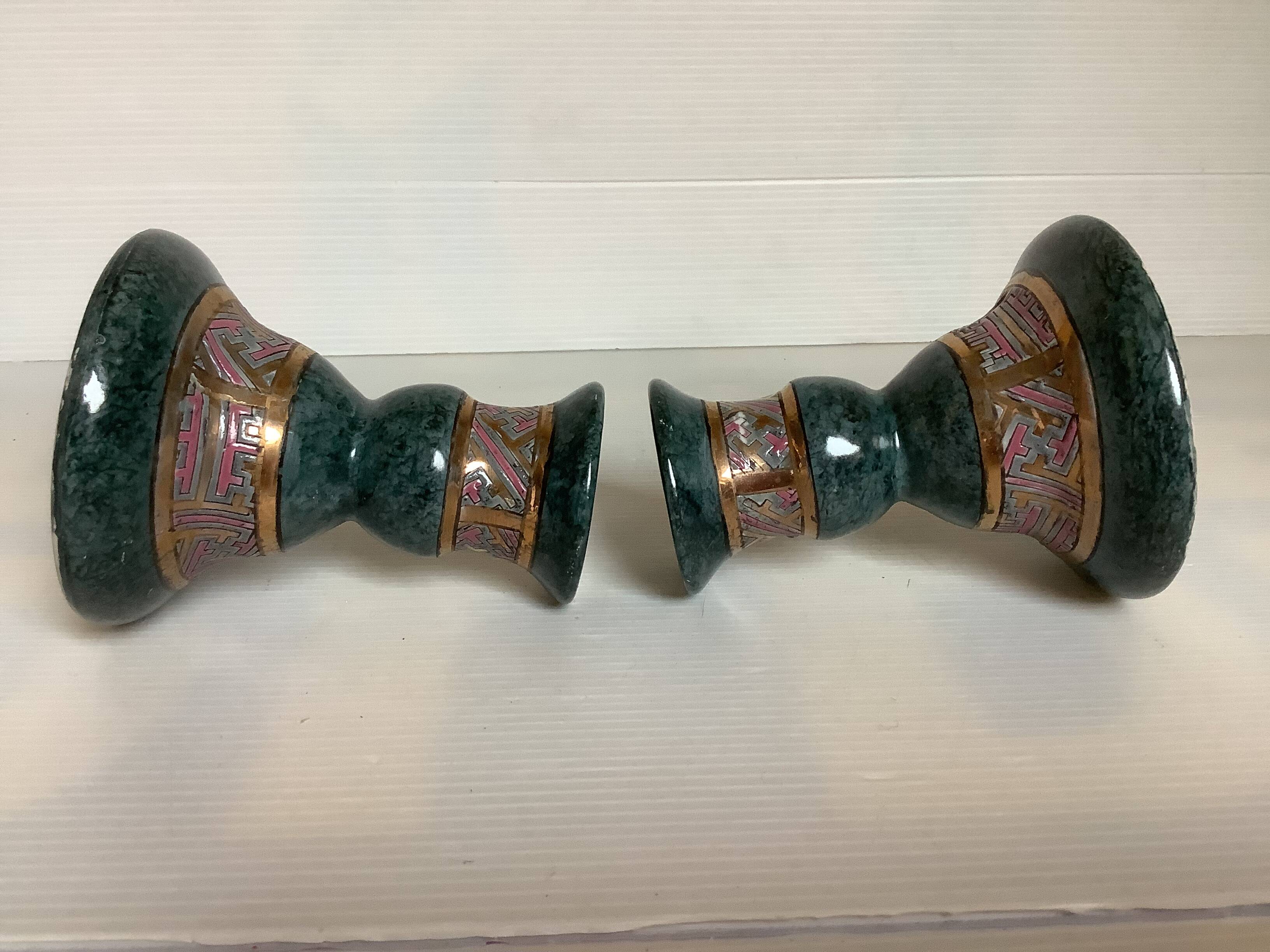 Pair of candlesticks from the 80s