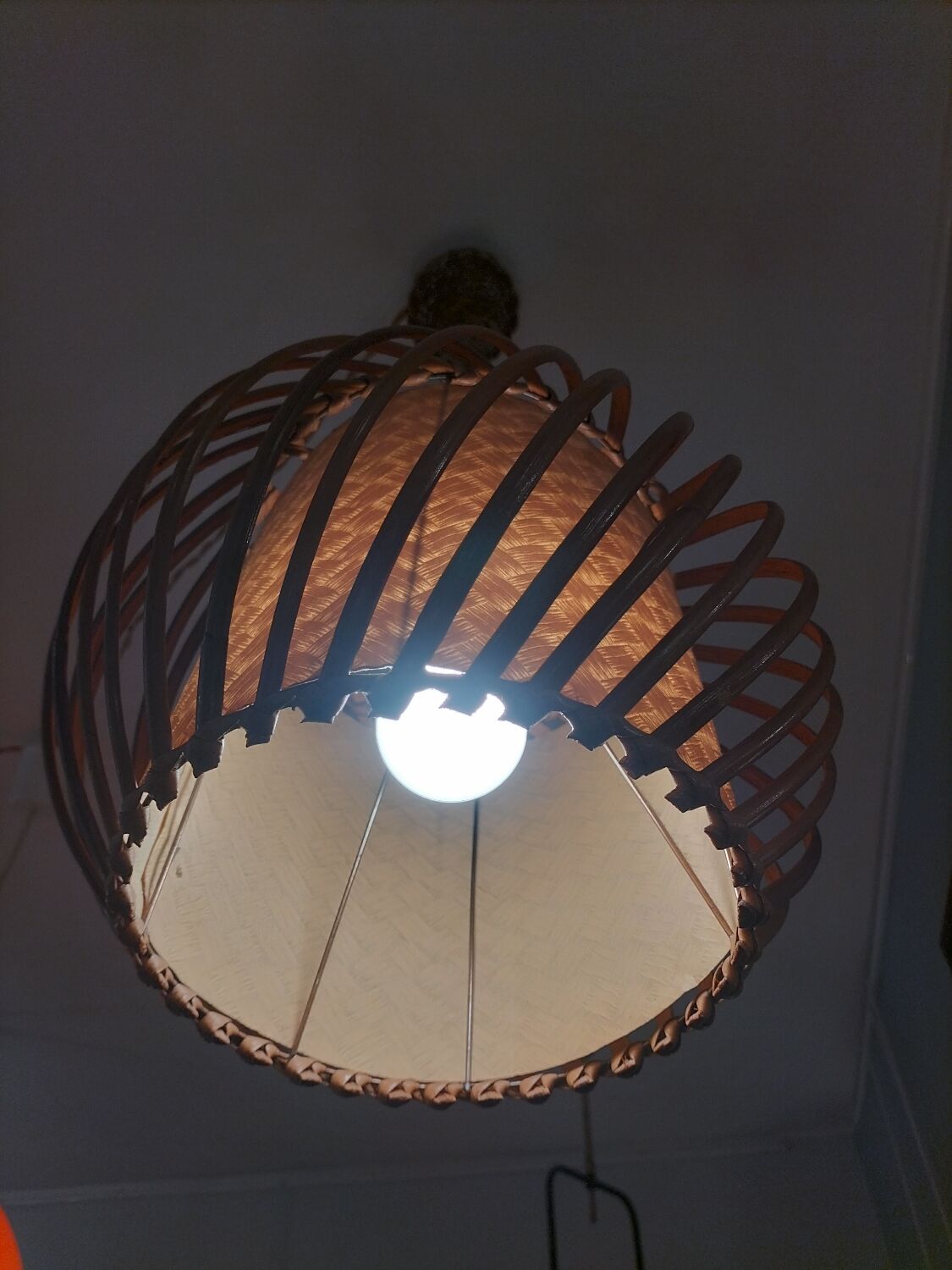 Rattan chandelier