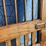 Old garden gate in solid teak