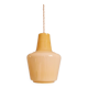 Scandinavian honey-colored opaline pendant light, 1960s
