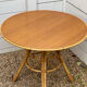 Vintage rattan dining table.