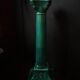 Niderviller emerald green column candle holder