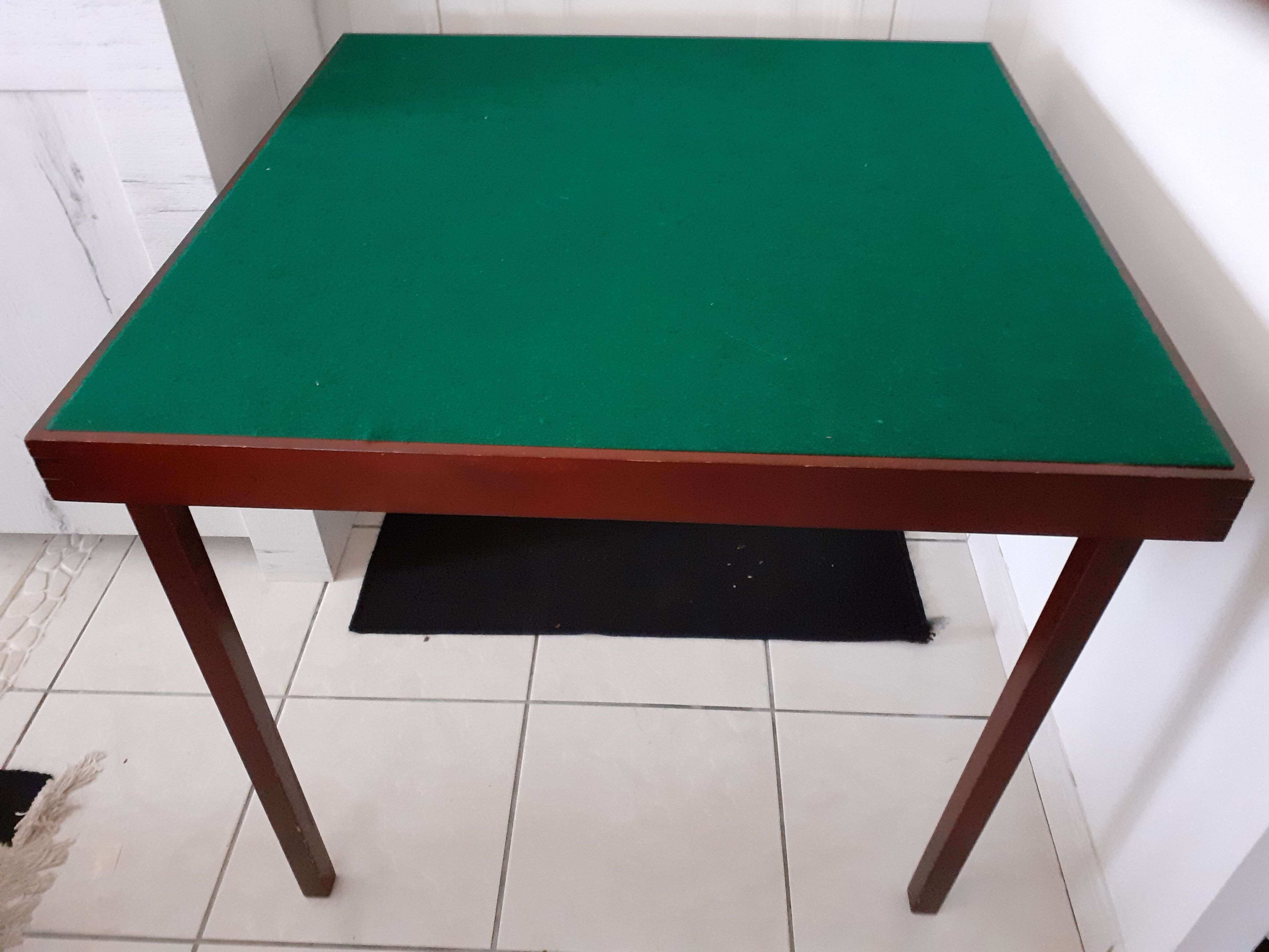 Foldable mahogany bridge table by Smir's