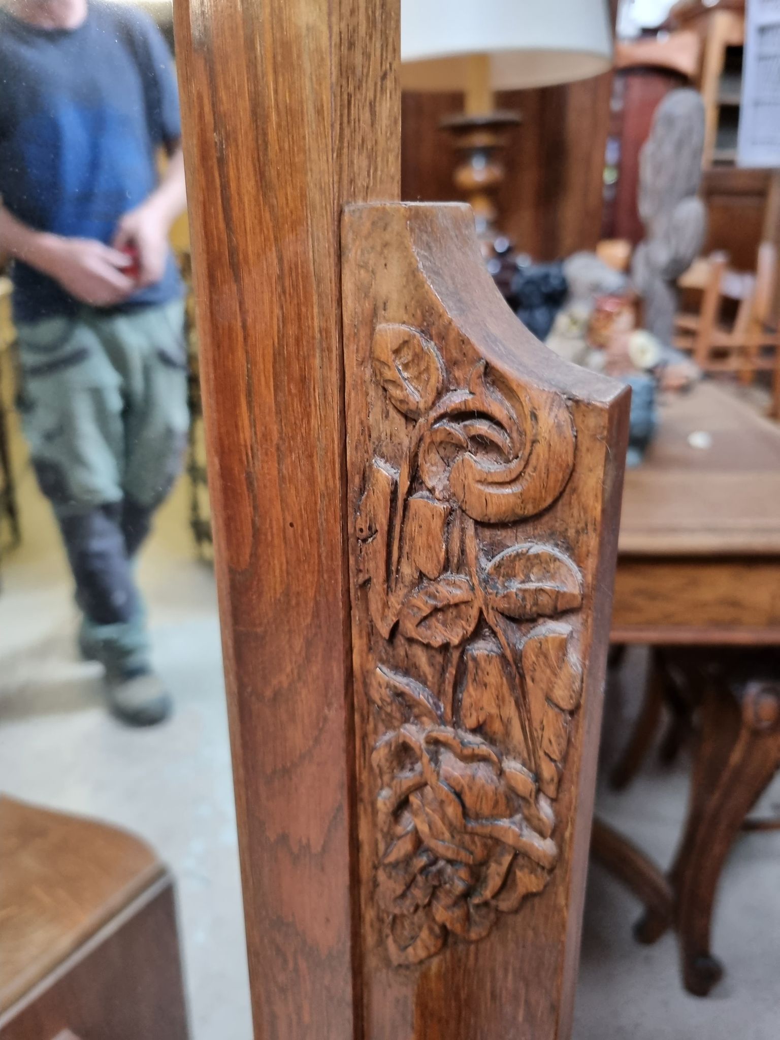 Art deco oak dressing table from the 1950s