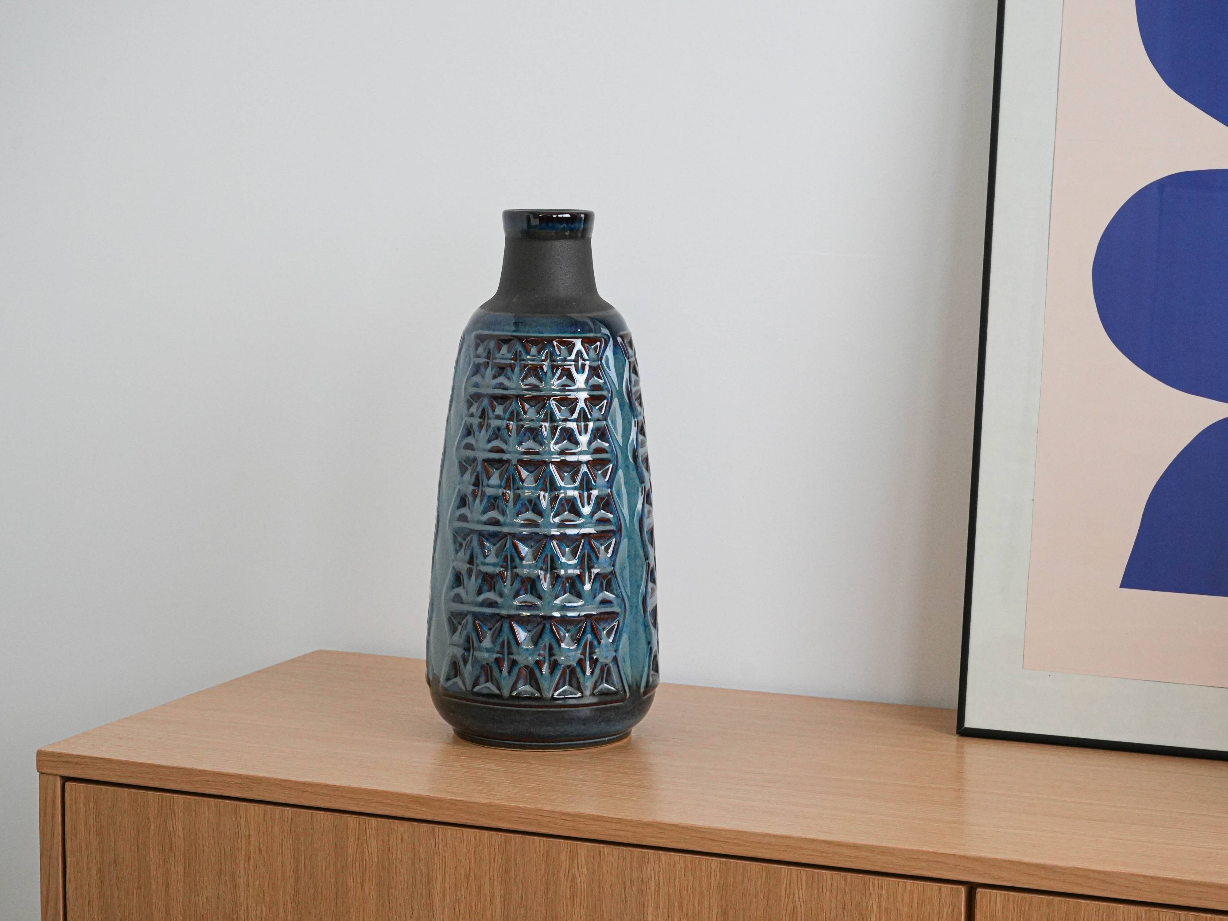 Ceramic vase, Danish design, 1960s, designer: Einar Johansen