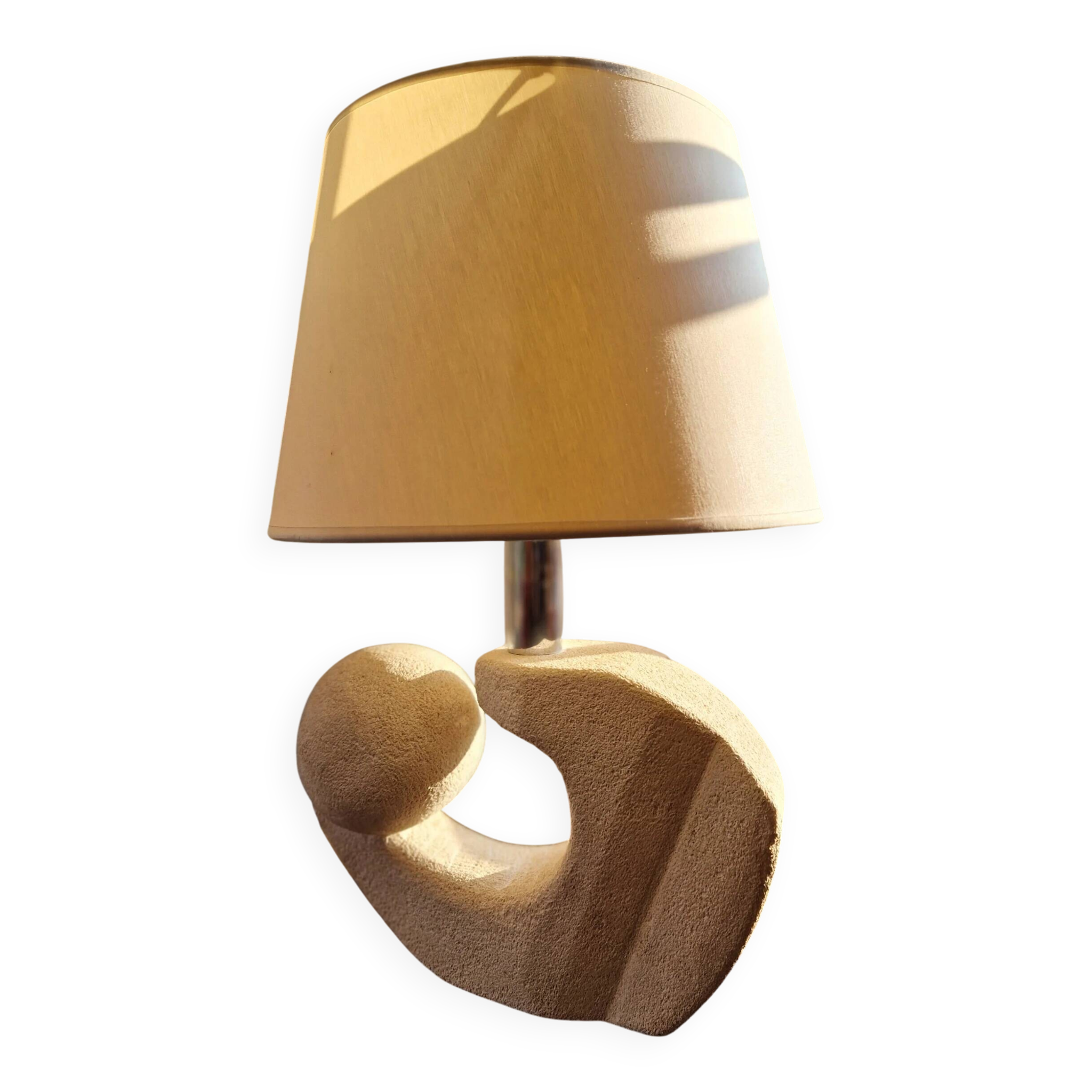 Stone sculptural lamp by Albert Tormos, France