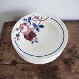 Set of 9 hollow plates Luneville