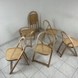 6x vintage foldable chair Gigi Sabadin model Arca