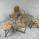 6x vintage foldable chair Gigi Sabadin model Arca