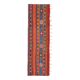 Vintage Turkish Oushak Handmade Wool Cotton Red Runner Rug 53x171