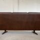 Vintage retro danish mid-century g. thams 3 person sofa in brown leather