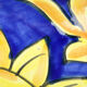 oval plate in artisanal earthenware Decor Sun & Lemons