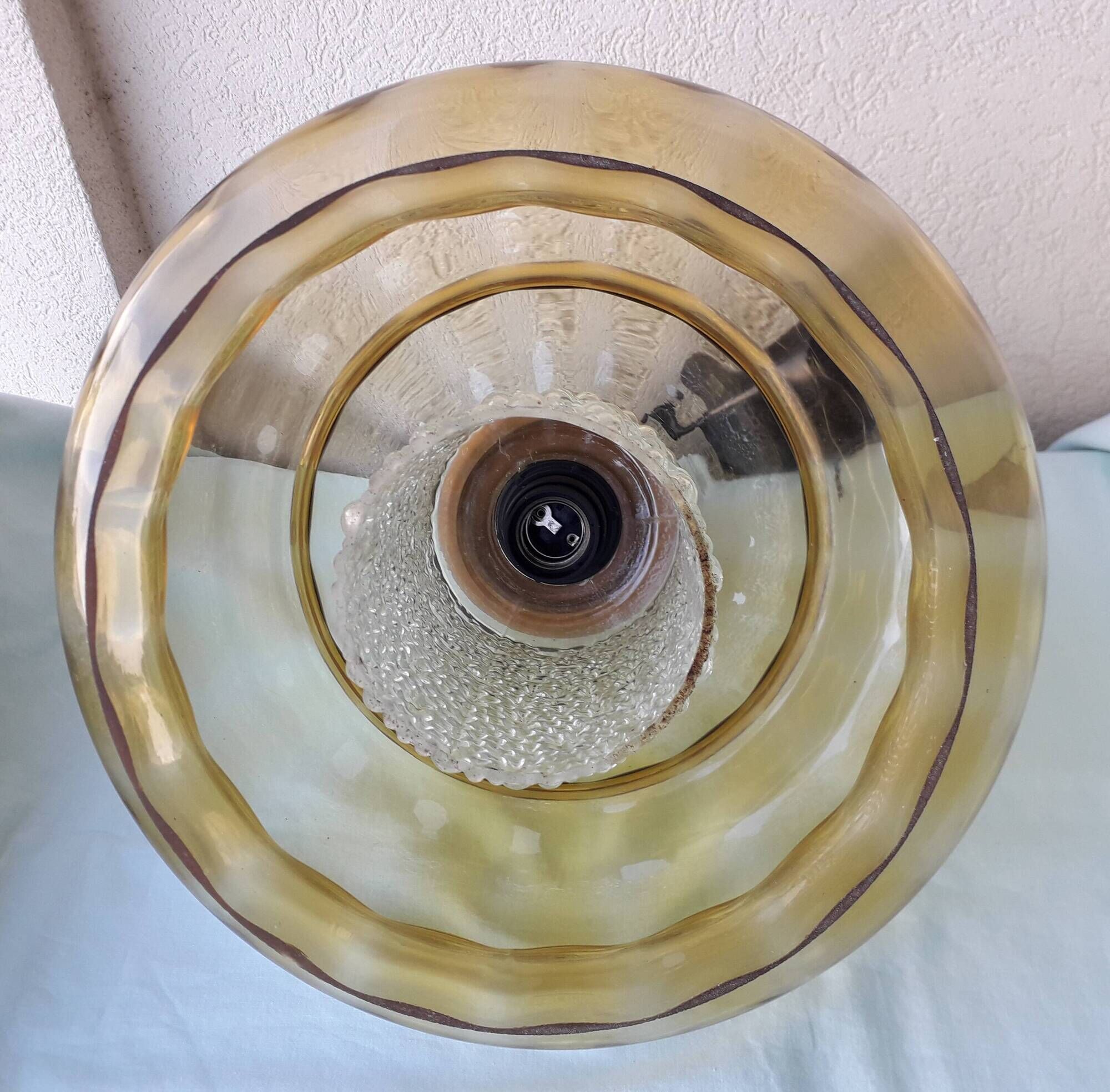 Scandinavian style glass pendant light