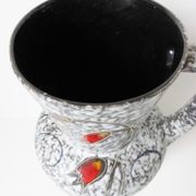 Important vase jar giant pitcher 1960 1970 signed vintage West Germany 60's 70's flowers decoration