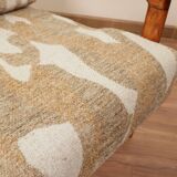 Vintage armchair in safari beige, 1965 mid-century modern design.