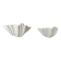 Pair of XL vintage shell plaster wall lights, France, attributed to S. Roche.