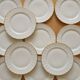 12 assiettes à dessert en porcelaine de Limoges Bernardaud Verlaine