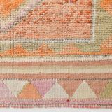 3x10 Orange & Beige Persian Vintage Runner Rug, 94x317Cm SK 22040