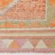 3x10 Orange & Beige Persian Vintage Runner Rug, 94x317Cm SK 22040