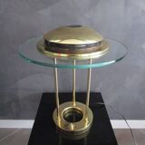 Lampe Saturne dorée par Robert Sonneman - 1980