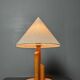 Midcentury Scandinavian pine skyscraper table lamp, 1970s