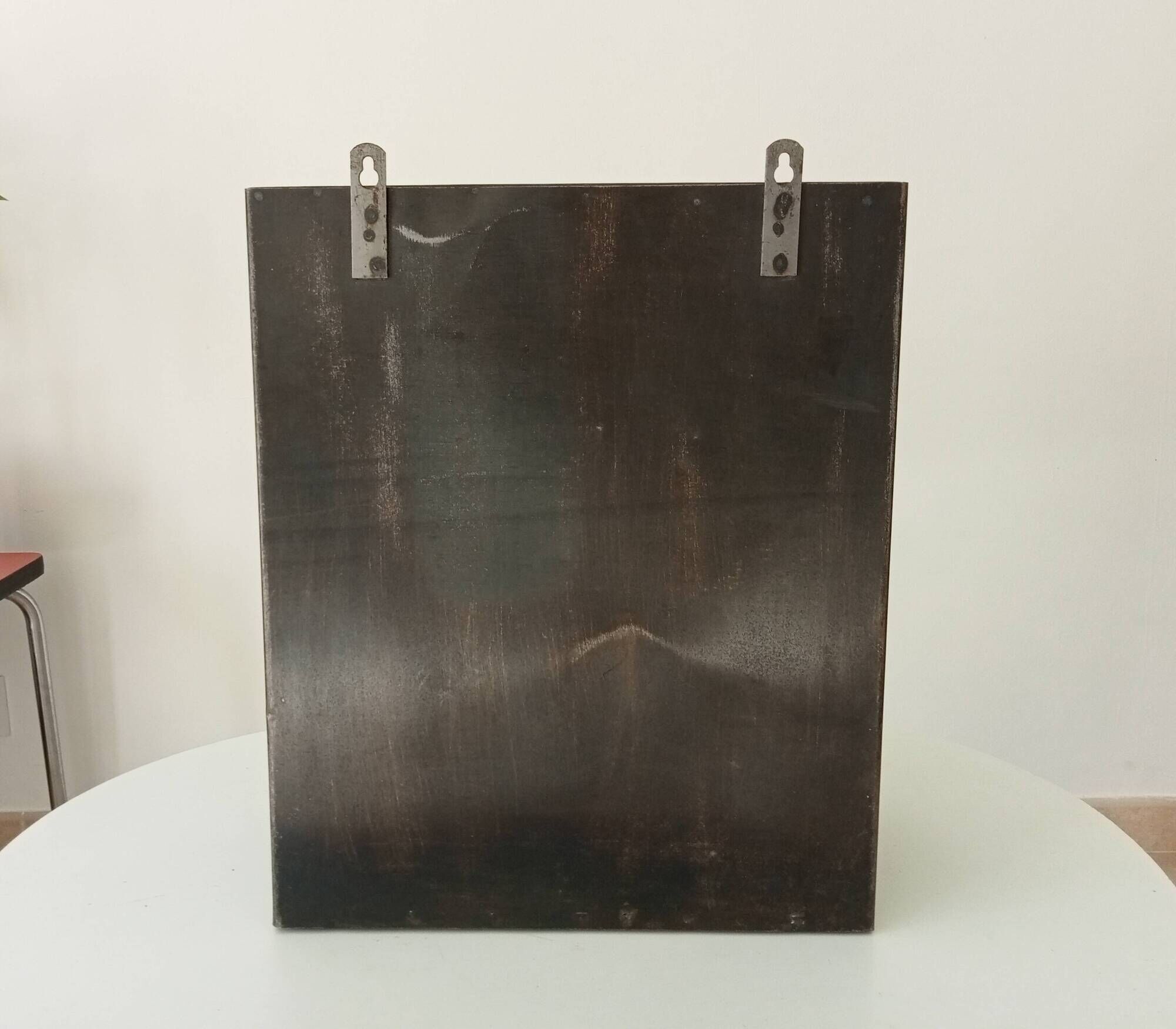 Vintage metal medicine cabinet from the 1950s