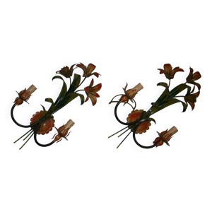 Paire d’appliques florales - style florentin