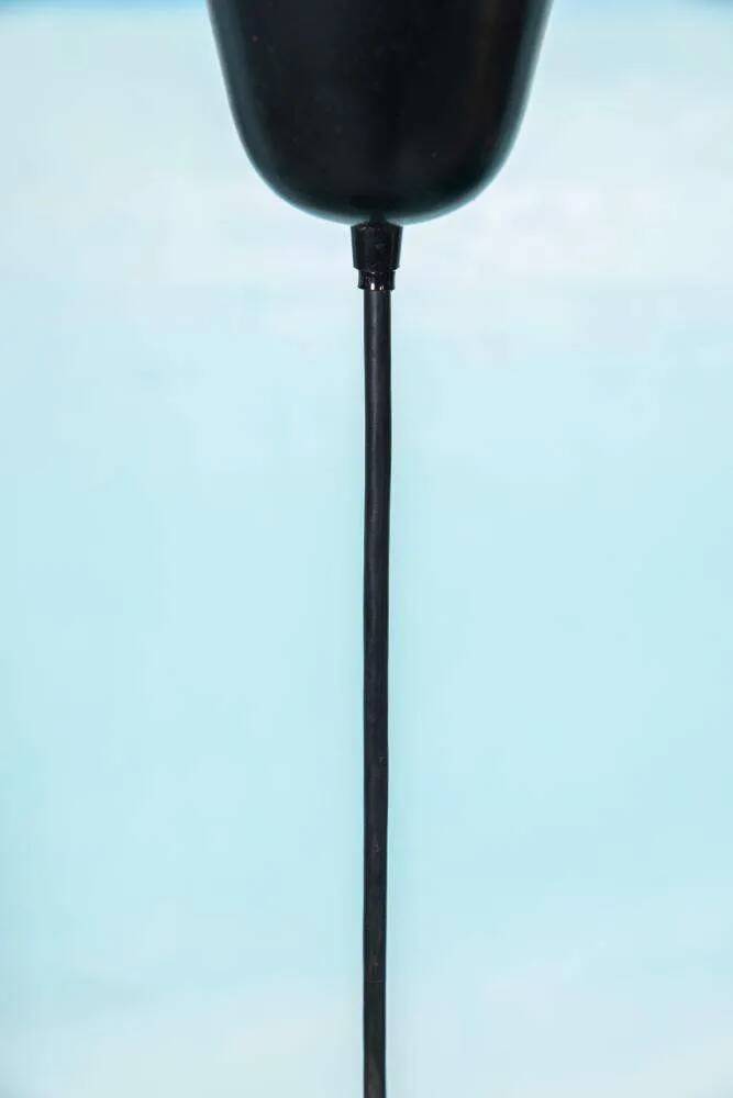 Minimalist glass pendant light Peil & Putzler from the space age