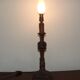 Vintage carved wooden lamp