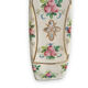 Pair of vases in enamelled and gilded crystal Rose motifs