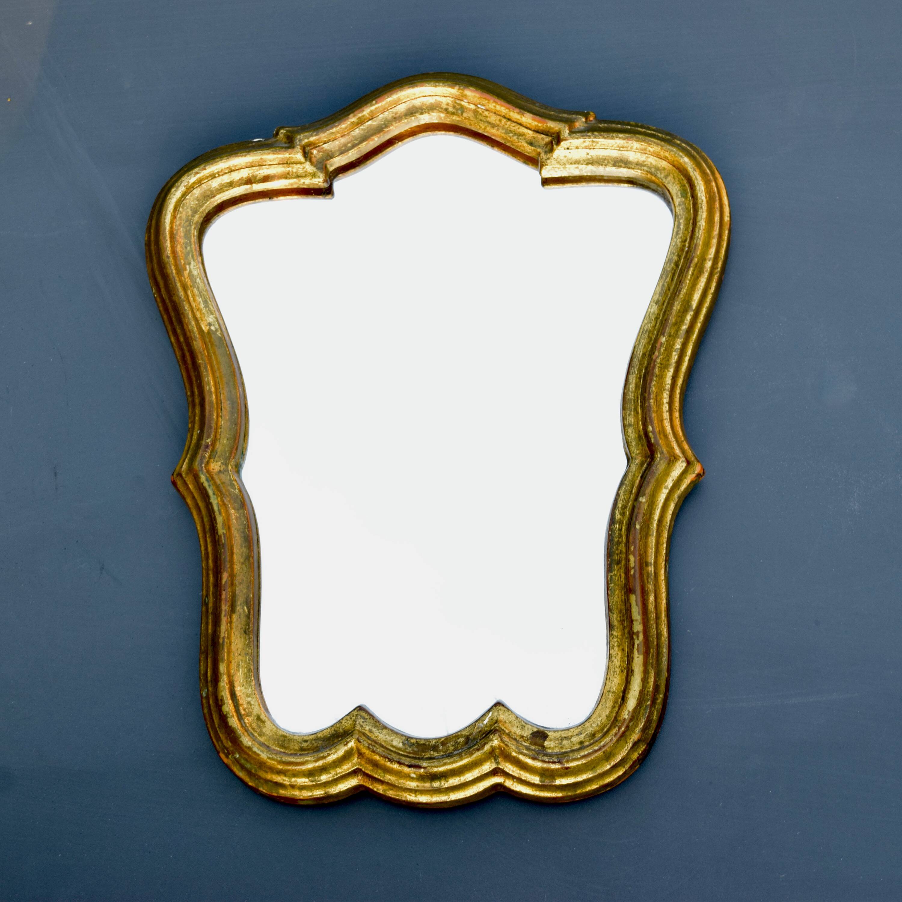Mirror in gilded painted wood - 1960s