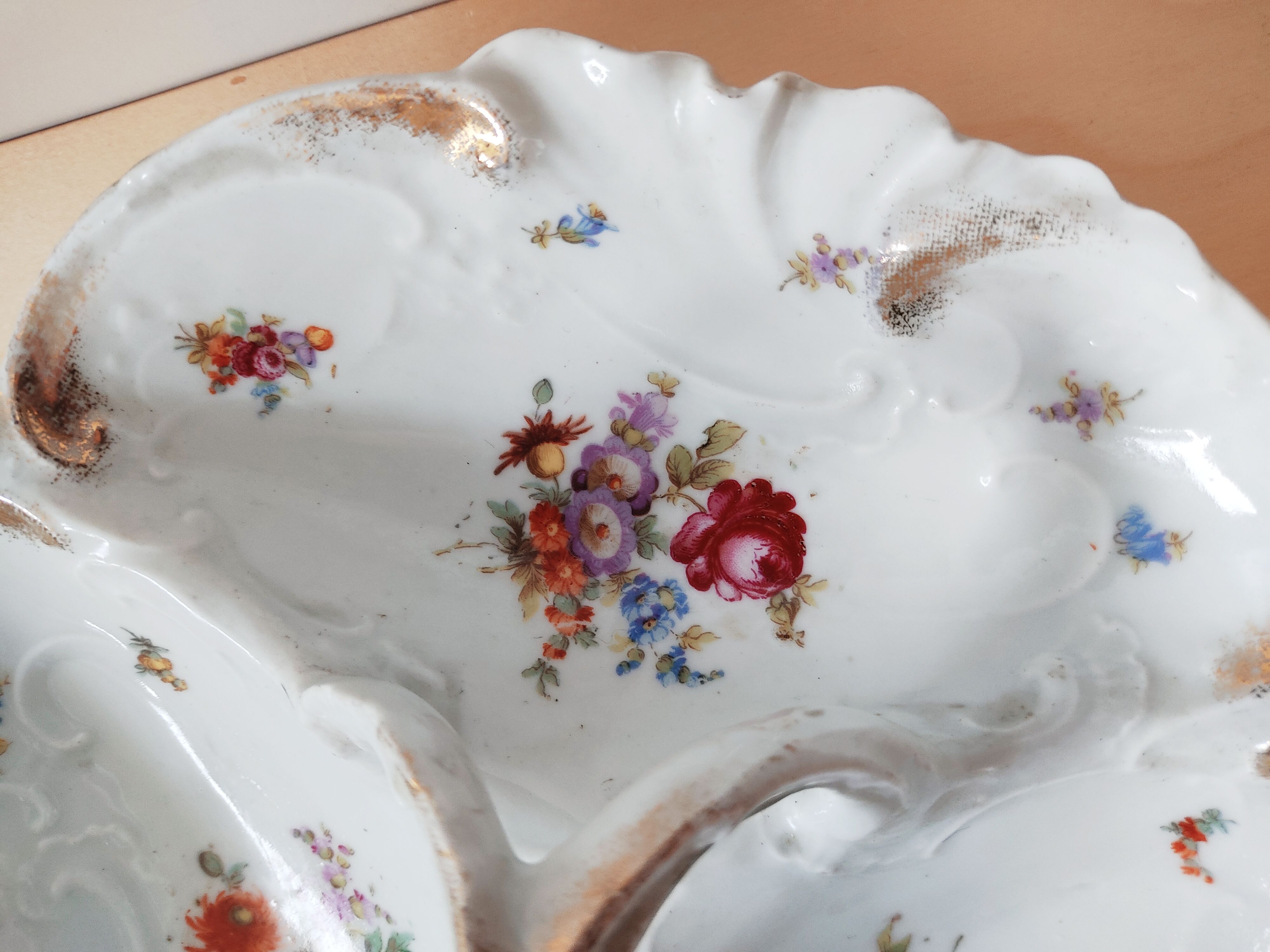 Anseed flower porcelain dish