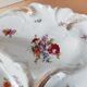 Anseed flower porcelain dish