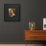 Portrait of a Woman from the 1920s, Oil on Plate, 55 x 60 cm