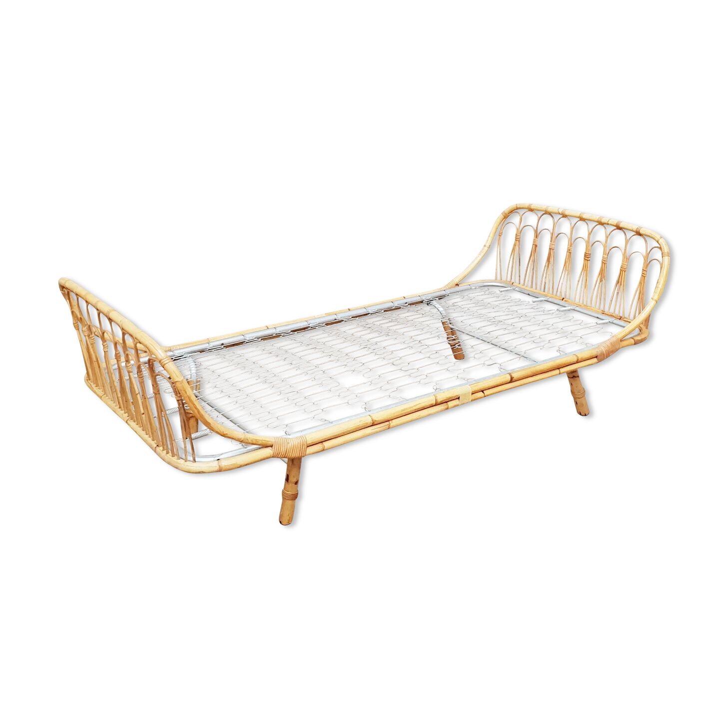 Lit rotin vintage