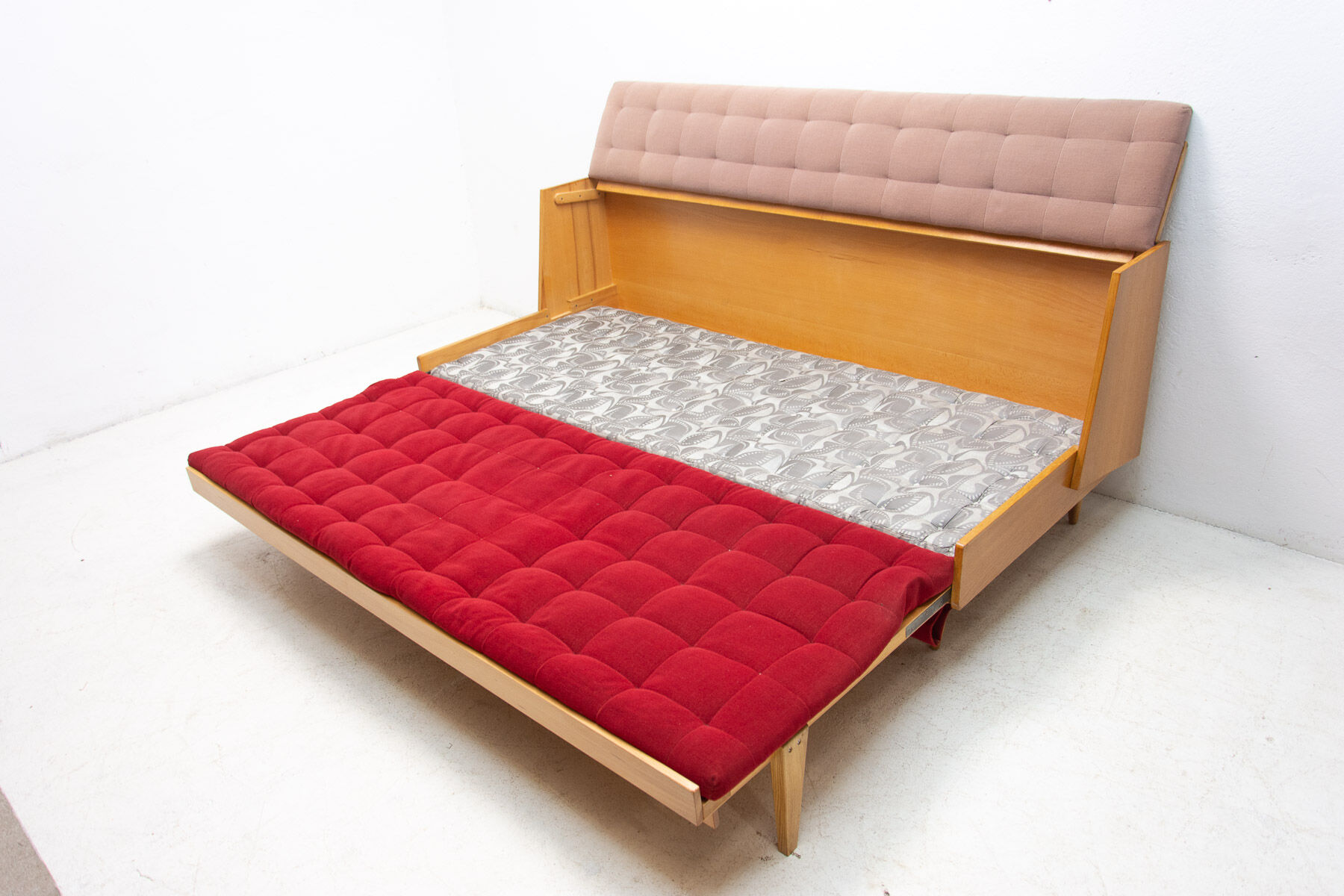 Mid century folding sofabed, 1960´s, Czechoslovakia