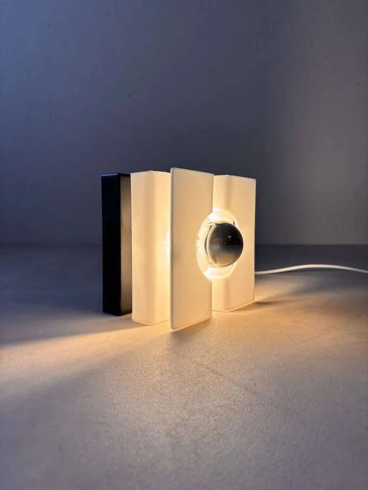 1970s plexiglass wall light