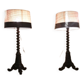 Paire de lampes Napoléon III
