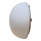 Applique murale plafonnier demi lune 20 cm verre opaline blanc LAMP-7398
