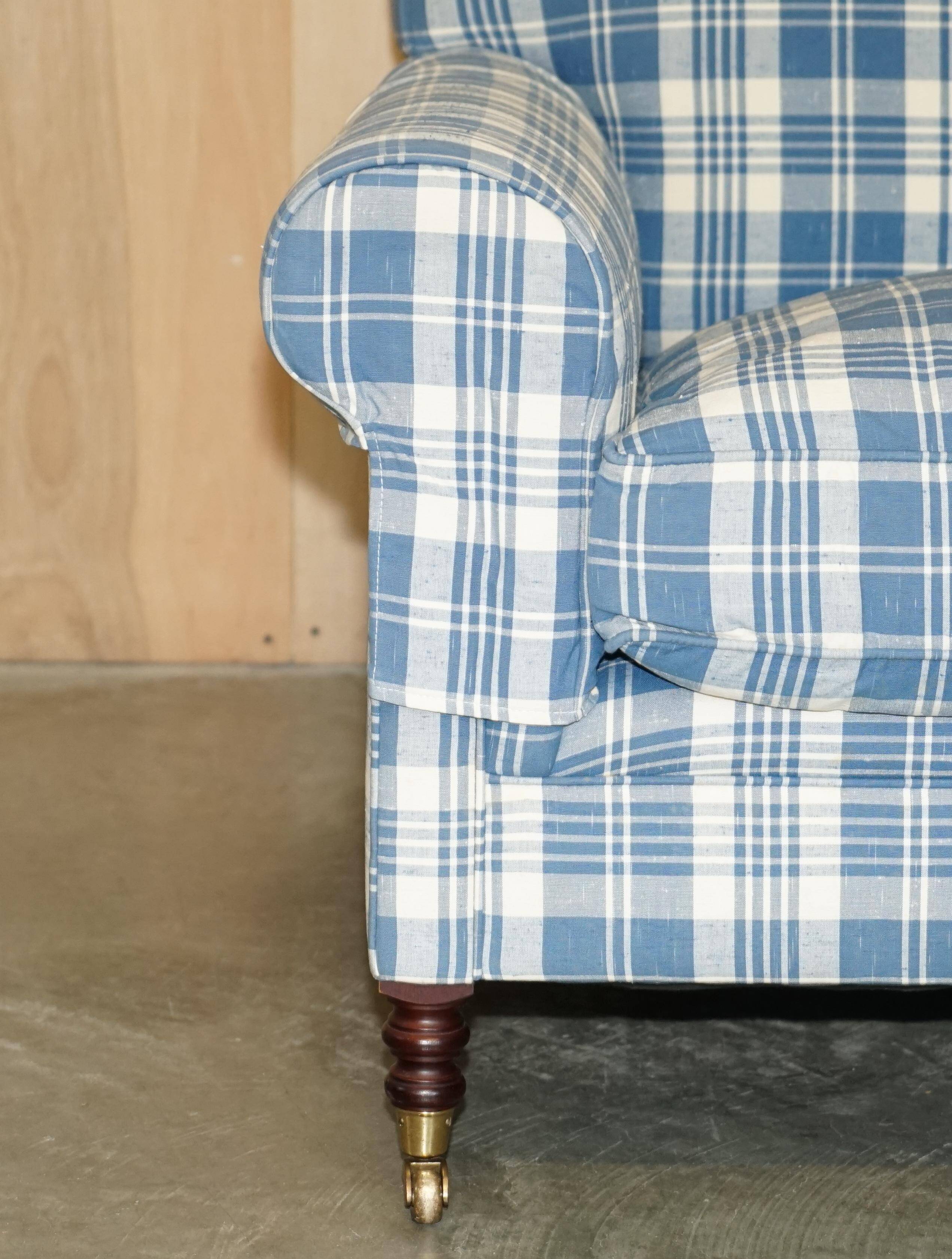 Signature Chelsea Armchair on Wheels with Twisted Armrests Large Model George Smith