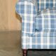 Signature Chelsea Armchair on Wheels with Twisted Armrests Large Model George Smith